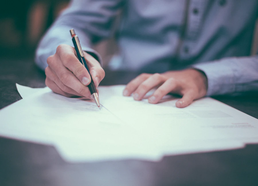 Signing training documents